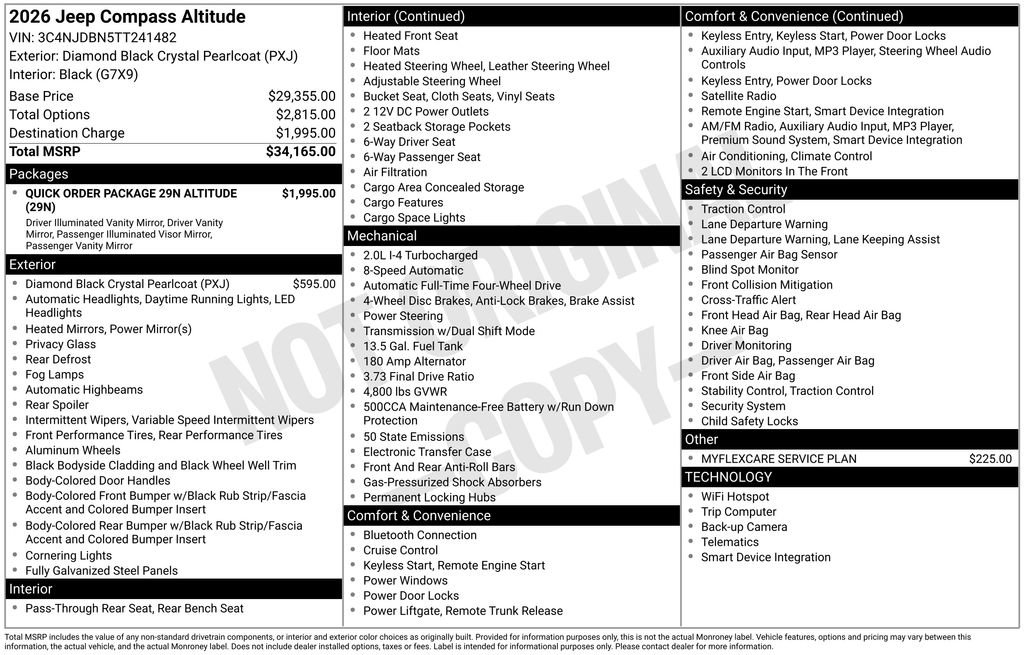 New 2026 Jeep Compass Latitude AWD/4WD image 7