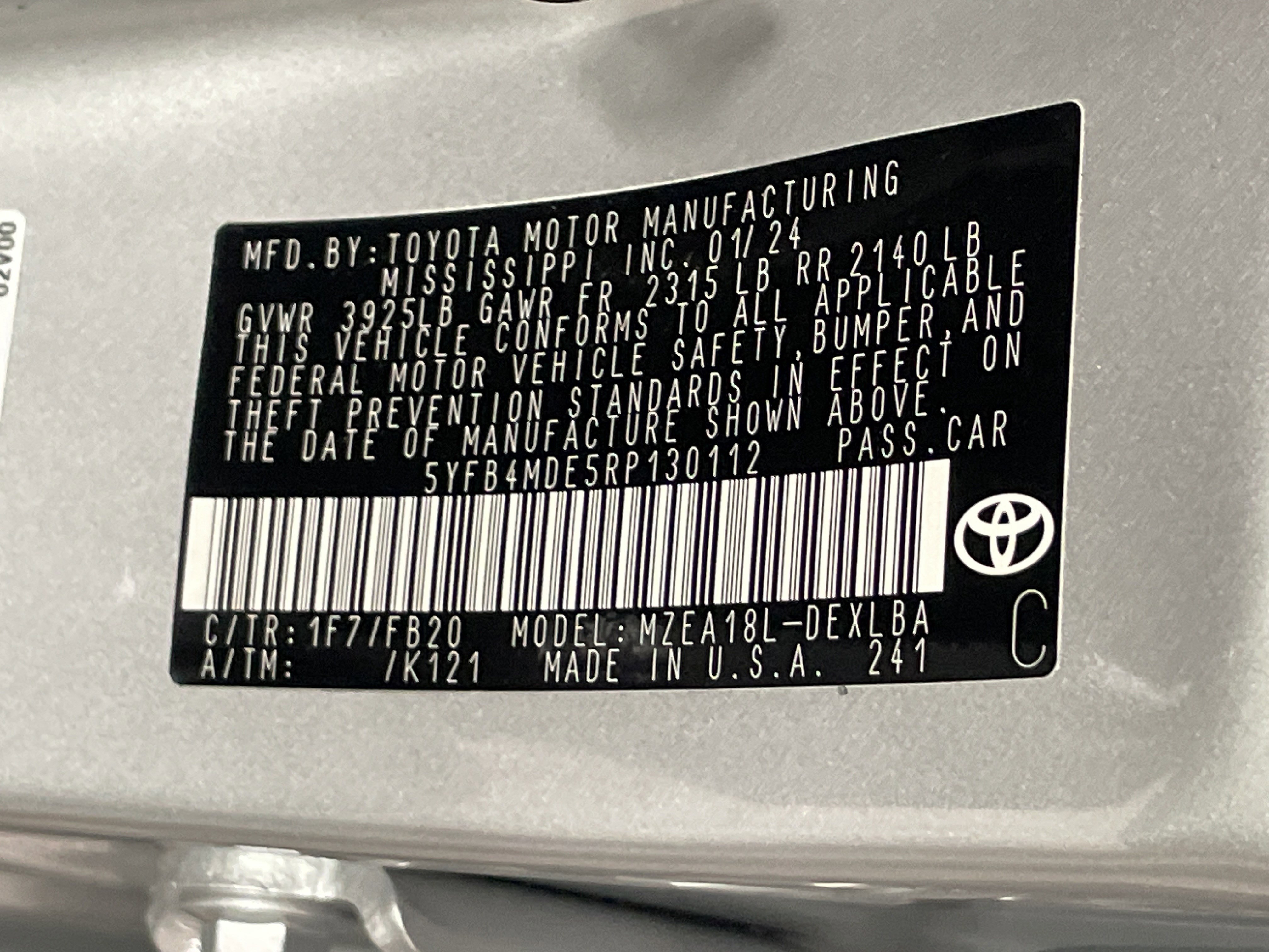 Used 2024 Toyota Corolla LE w/ LE Convenience Package image 36