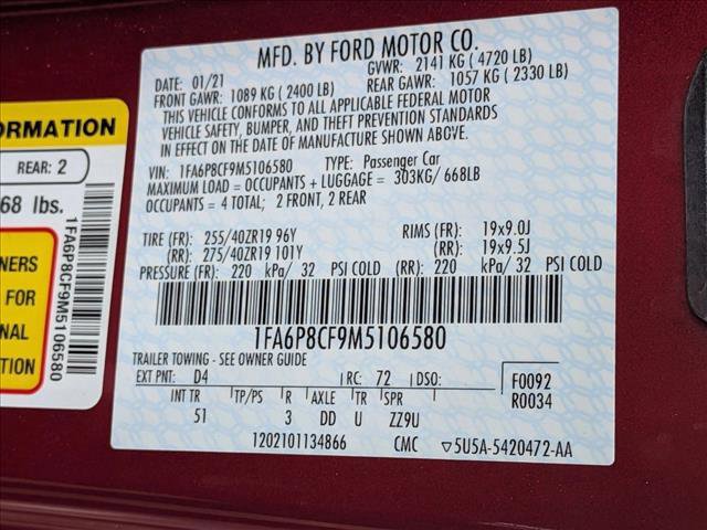 Used 2021 Ford Mustang GT Premium w/ GT Performance Package image 24