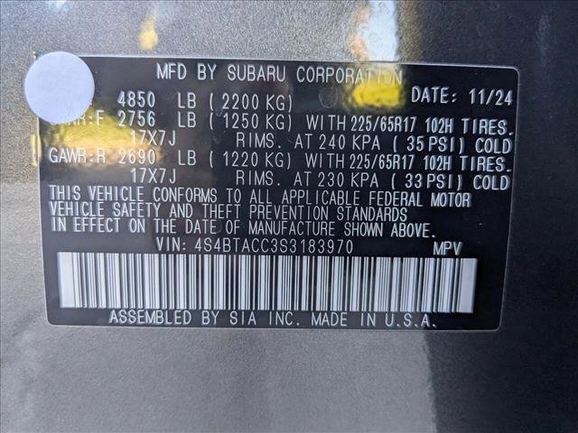 Certified 2025 Subaru Outback Premium image 24