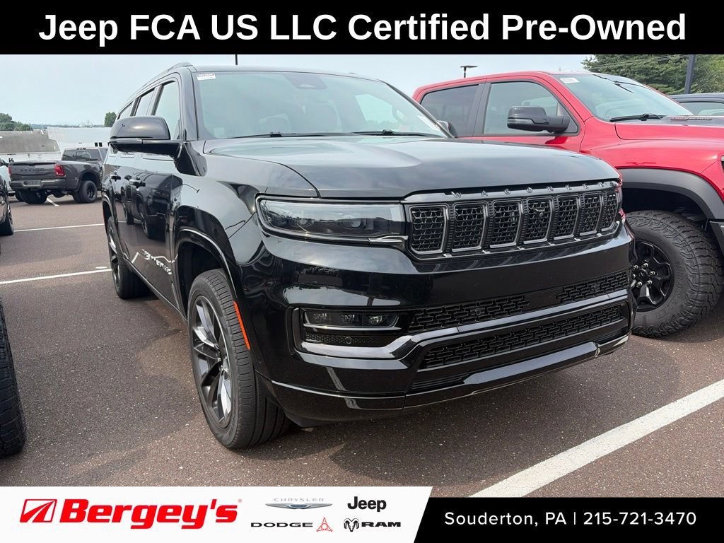 Certified 2025 Jeep Grand Wagoneer L Series II Obsidian w/ Quick Order Packagew 28T