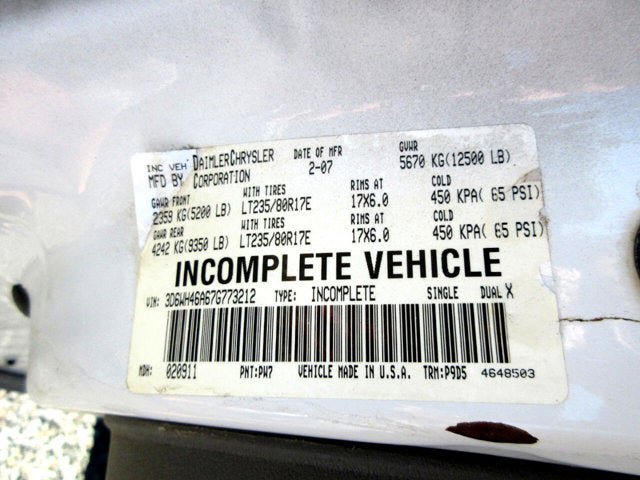 Used 2007 Dodge Ram 3500 Truck 4x4 Regular Cab DRW w/ Trailer Tow Prep Group image 35