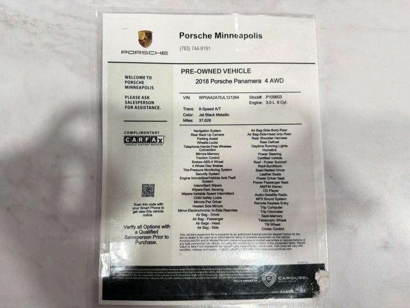 Used 2018 Porsche Panamera 4 AWD/4WD image 41