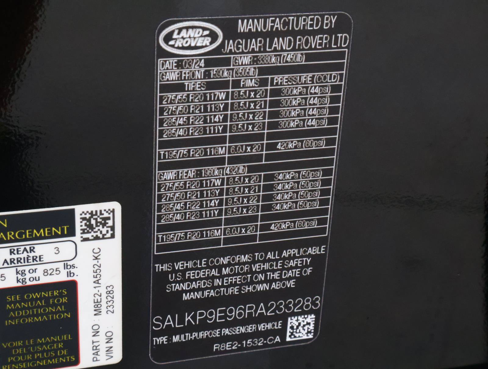 Used 2024 Land Rover Range Rover SE AWD/4WD image 23