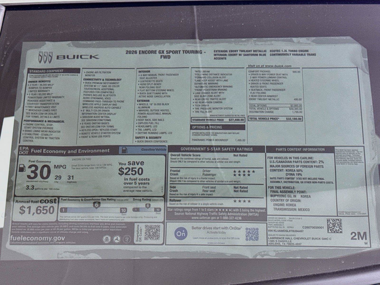 New 2026 Buick Encore GX Sport Touring w/ Comfort Package FWD image 19