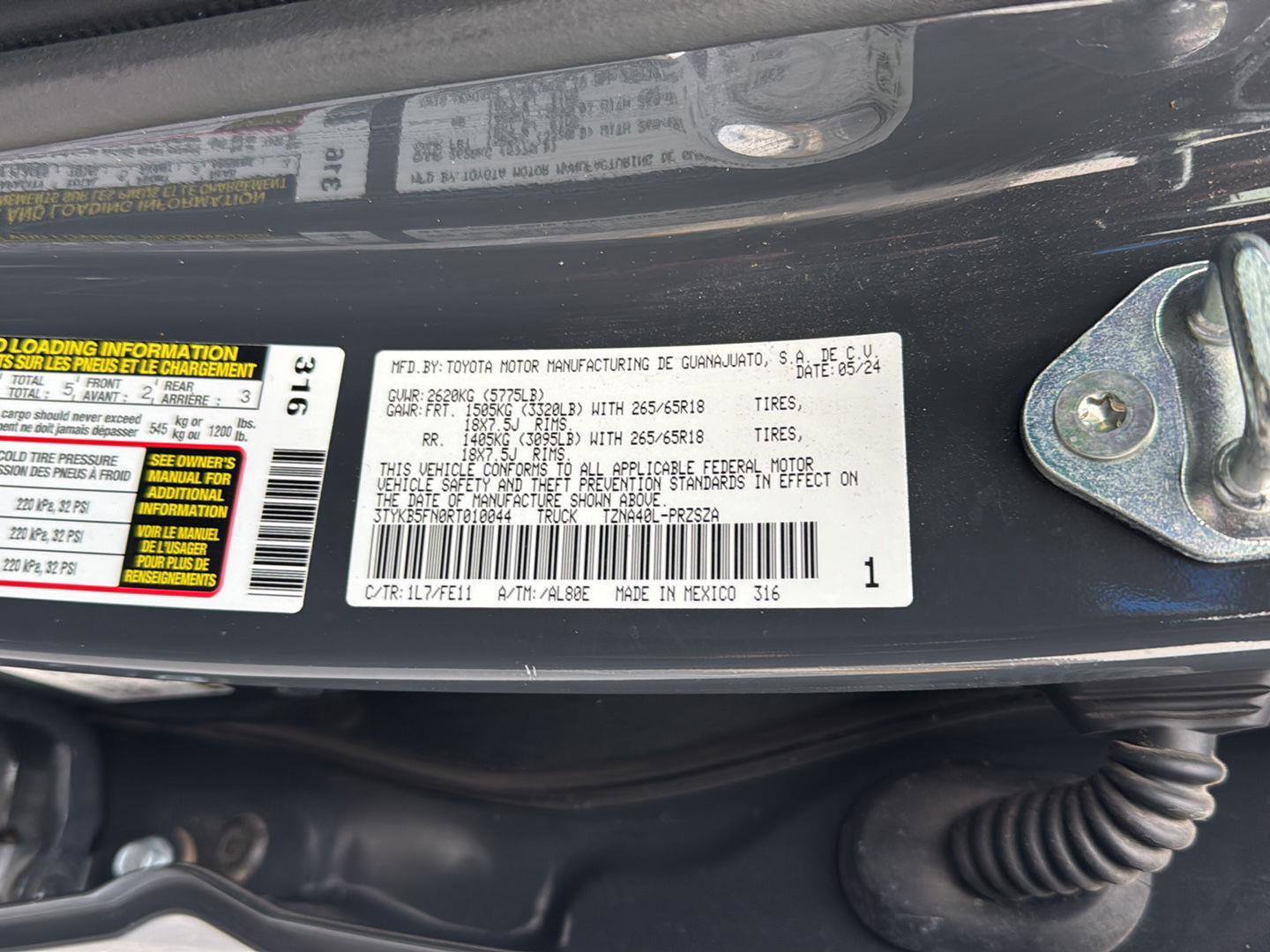 Certified 2024 Toyota Tacoma TRD Sport w/ TRD Sport Upgrade Package image 36