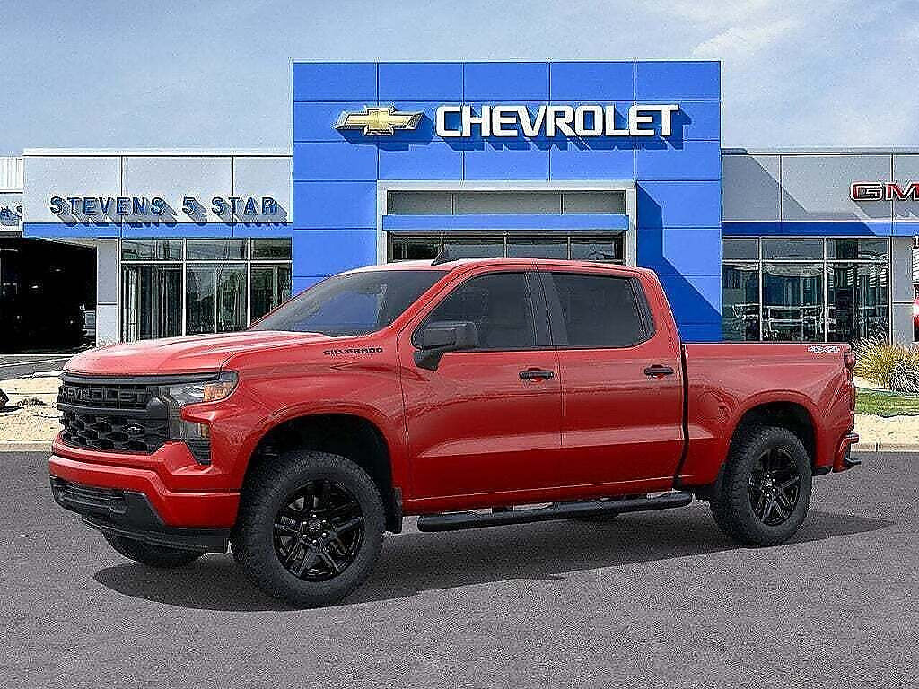 New 2026 Chevrolet Silverado 1500 Custom w/ Turbomax Blackout Package AWD/4WD image 2