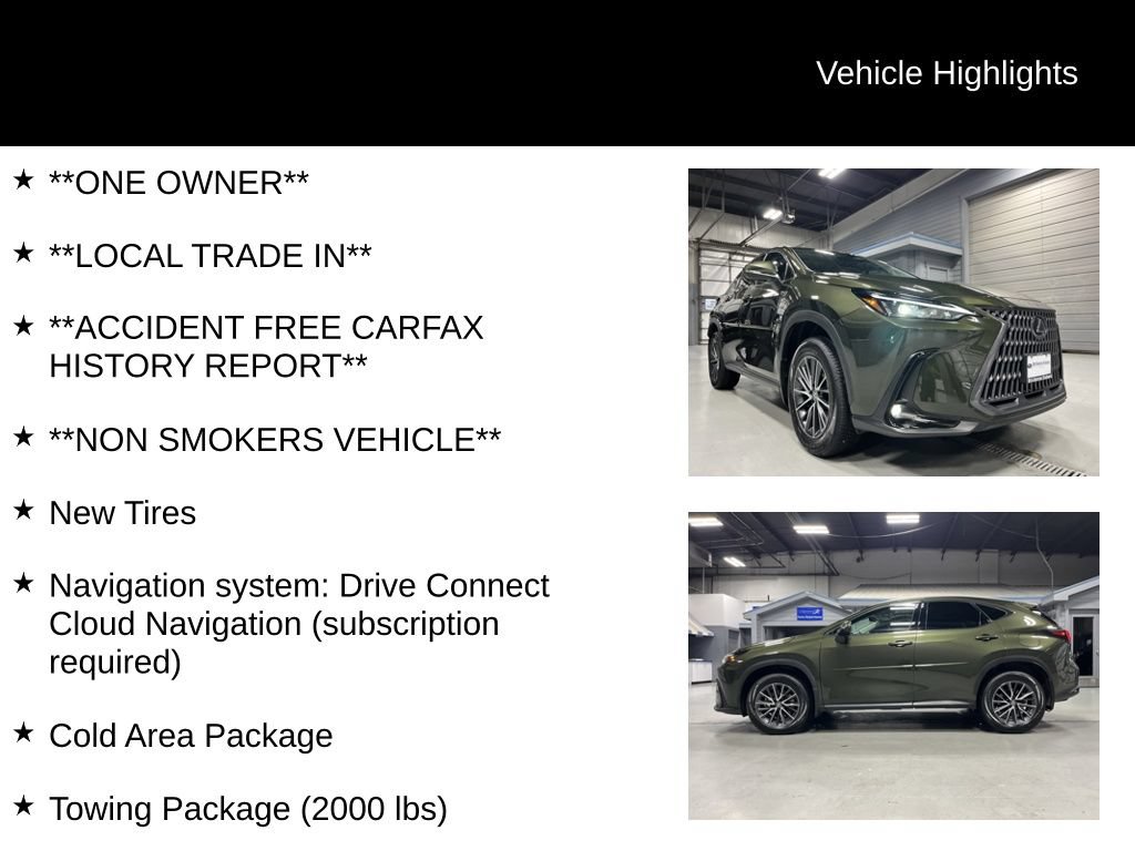 Used 2024 Lexus NX 350h AWD w/ Cold Area Package image 12