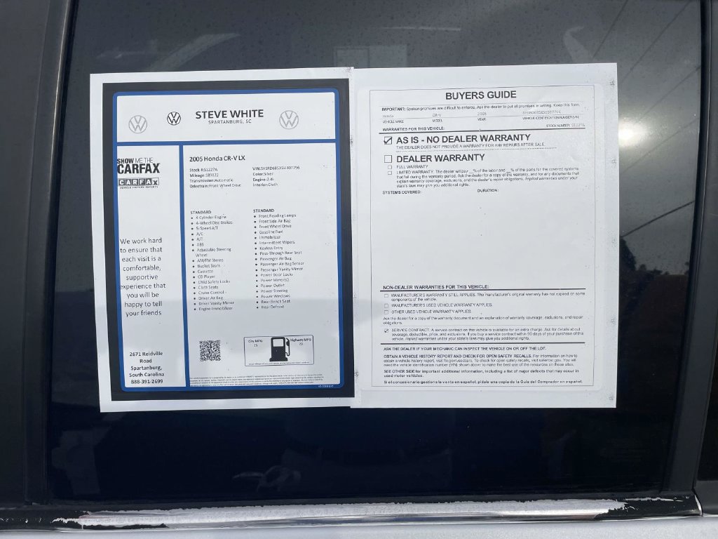 Used 2005 Honda CR-V LX image 4