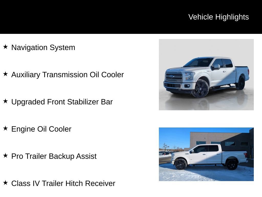 Used 2017 Ford F150 Limited w/ Trailer Tow Package image 21