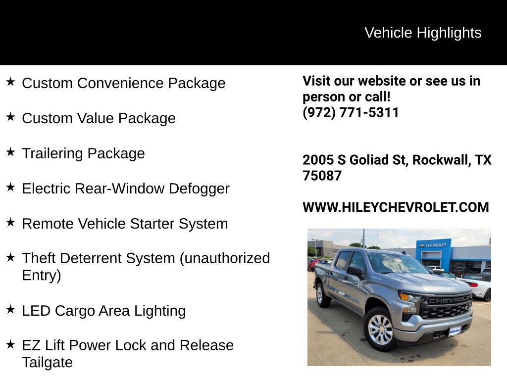 New 2026 Chevrolet Silverado 1500 Custom RWD image 9
