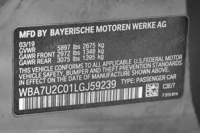 Used 2020 BMW 750i xDrive w/ Executive Package AWD/4WD image 80