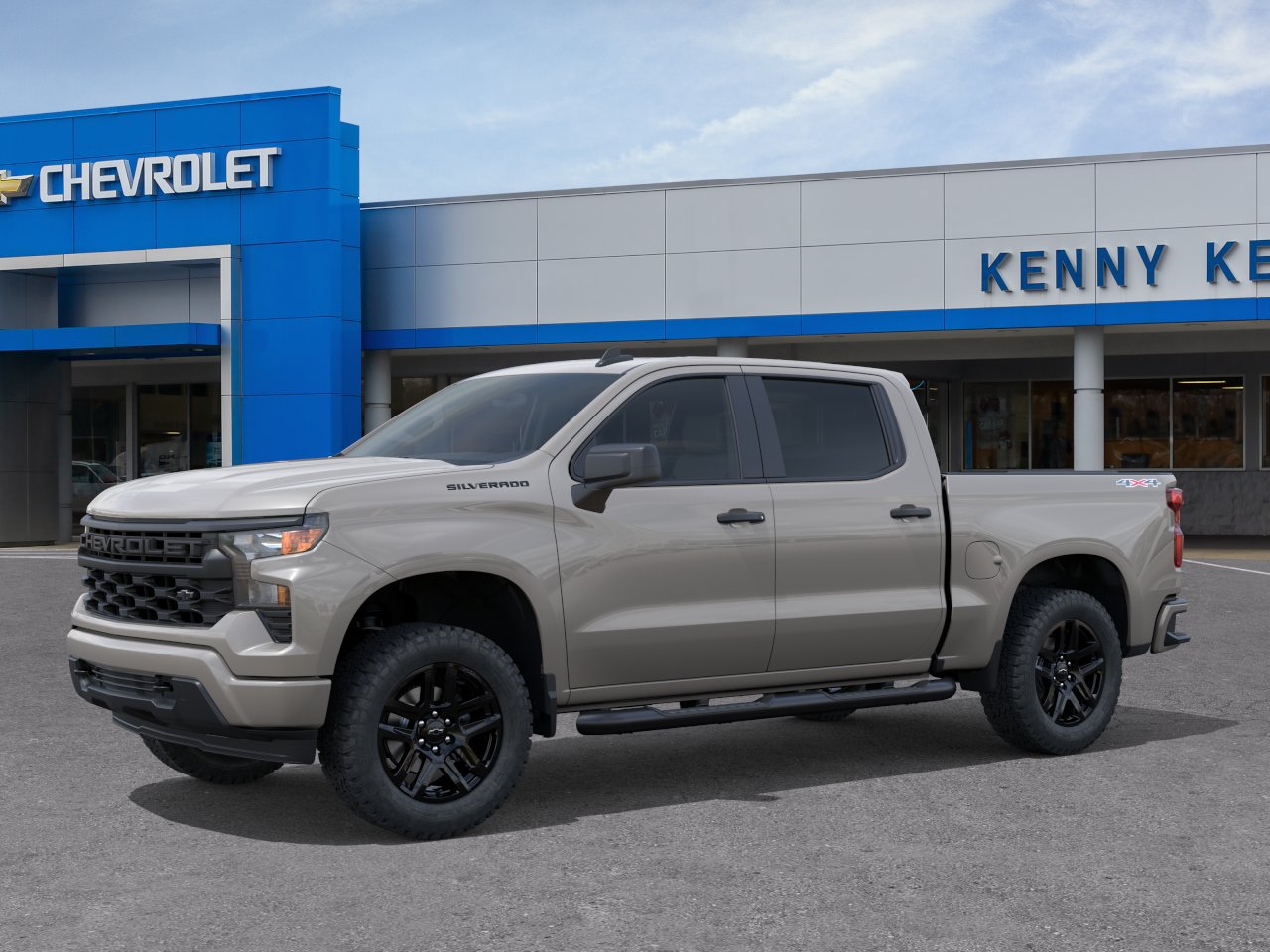 New 2026 Chevrolet Silverado 1500 Custom w/ Turbomax Blackout Package AWD/4WD image 2
