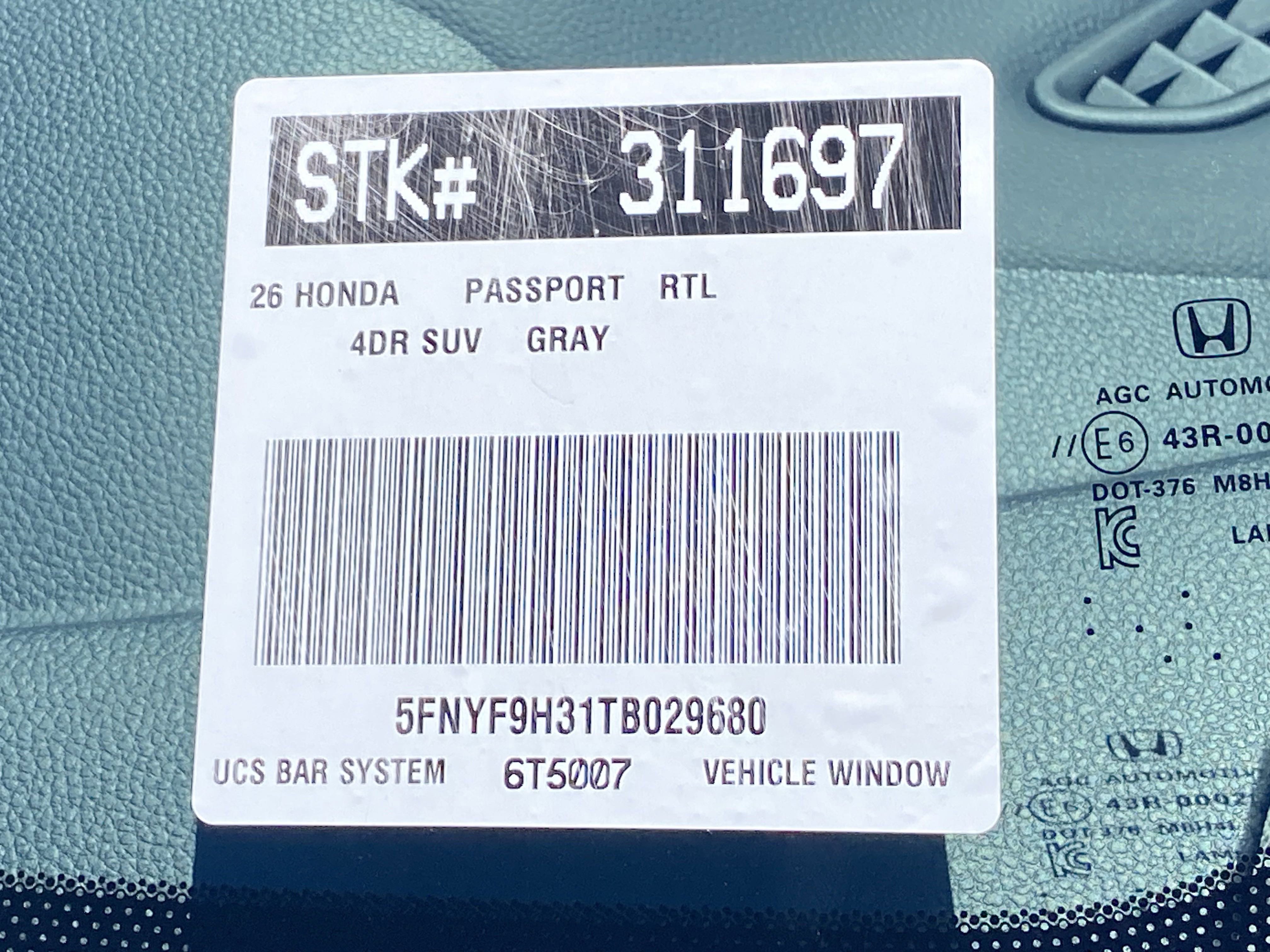 New 2026 Honda Passport RTL image 20