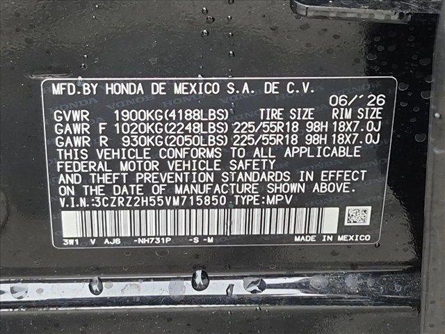 Certified 2027 Honda HR-V Sport image 23