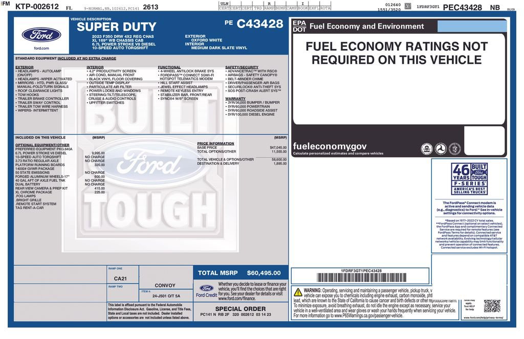 Used 2023 Ford F350 XL w/ XL Chrome Package RWD image 9