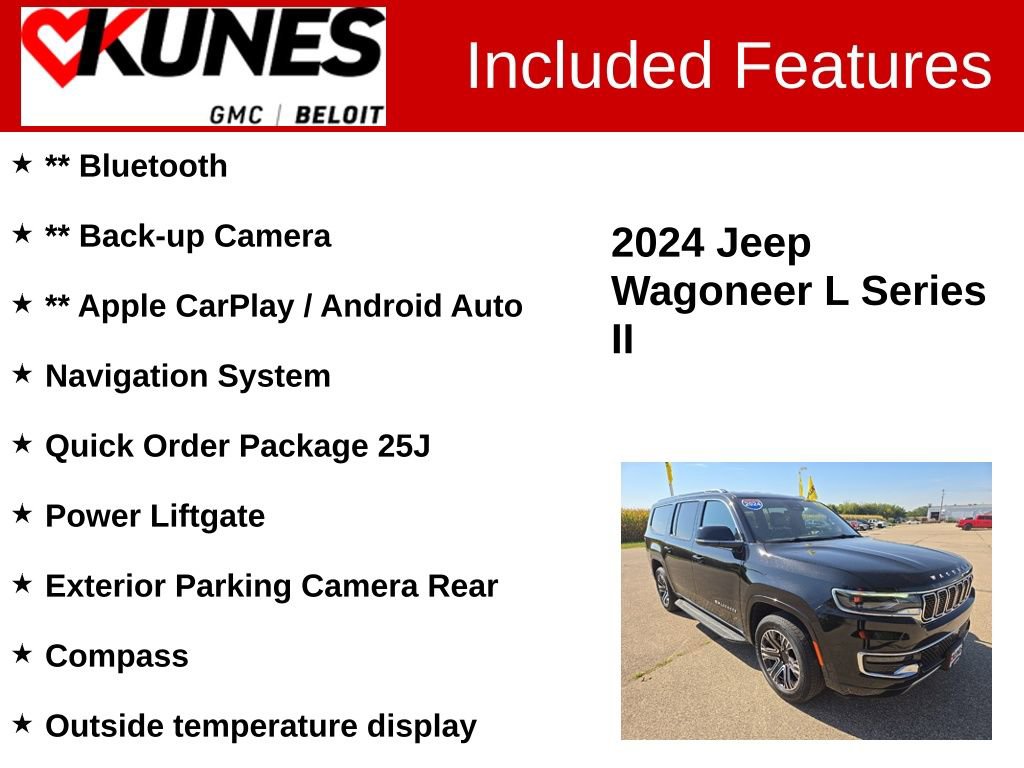 Used 2024 Jeep Wagoneer L Series II w/ Flexible Seating Group image 2