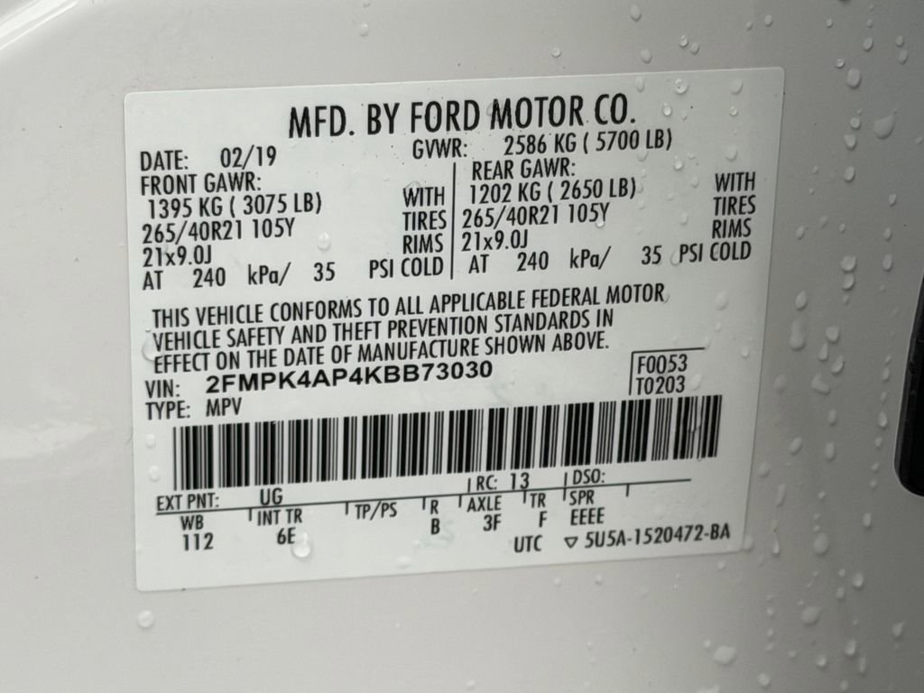 Used 2019 Ford Edge ST w/ Equipment Group 401A AWD/4WD image 28
