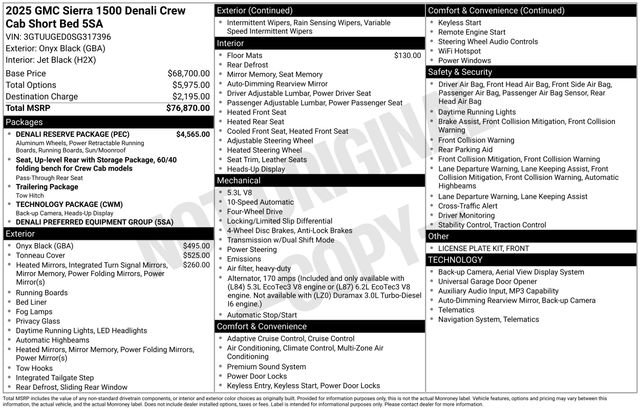 Certified 2025 GMC Sierra 1500 Denali w/ Denali Reserve Package AWD/4WD image 45