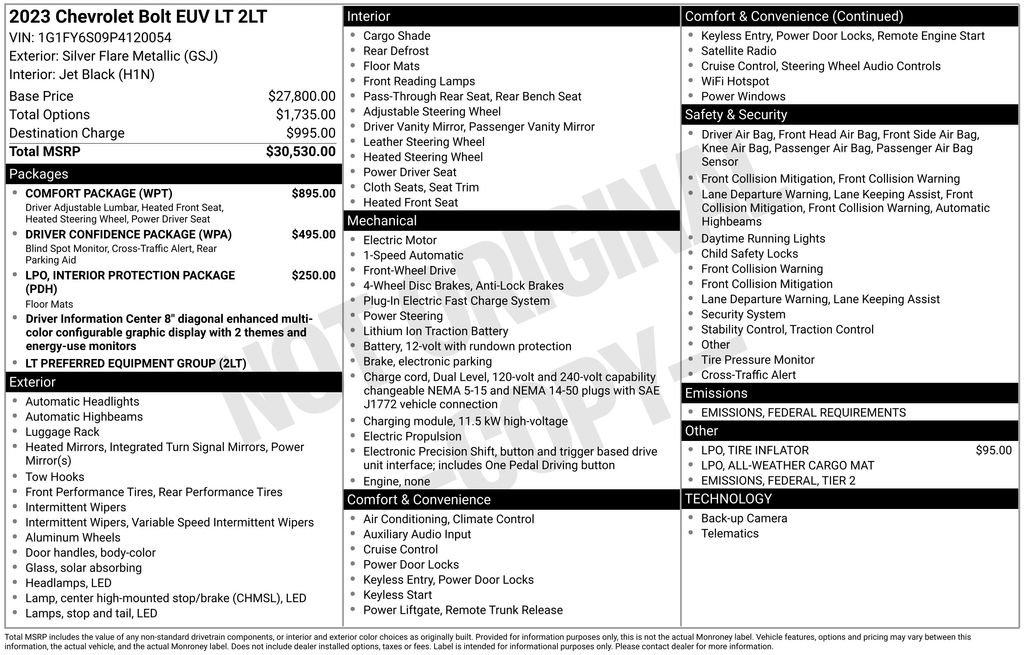 Certified 2023 Chevrolet Bolt EUV LT w/ Comfort Package image 32