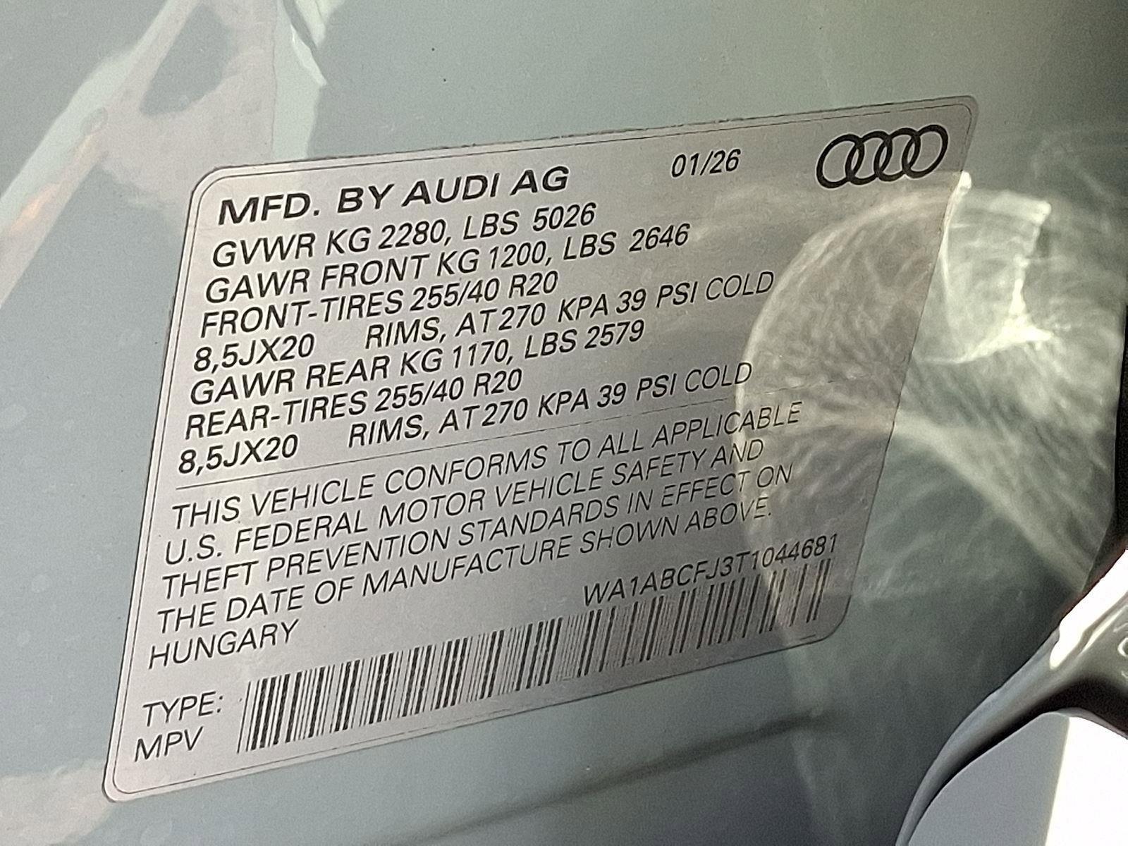 New 2026 Audi Q3 quattro 2.0T image 22