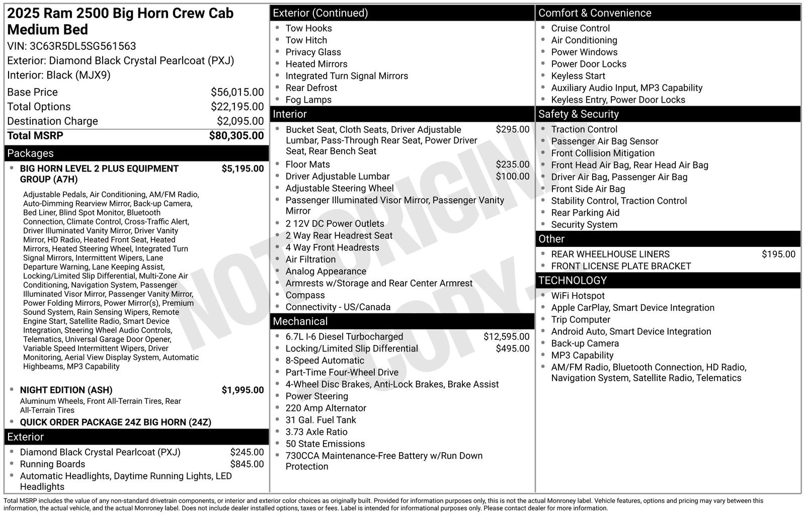 New 2025 RAM 2500 Big Horn image 33
