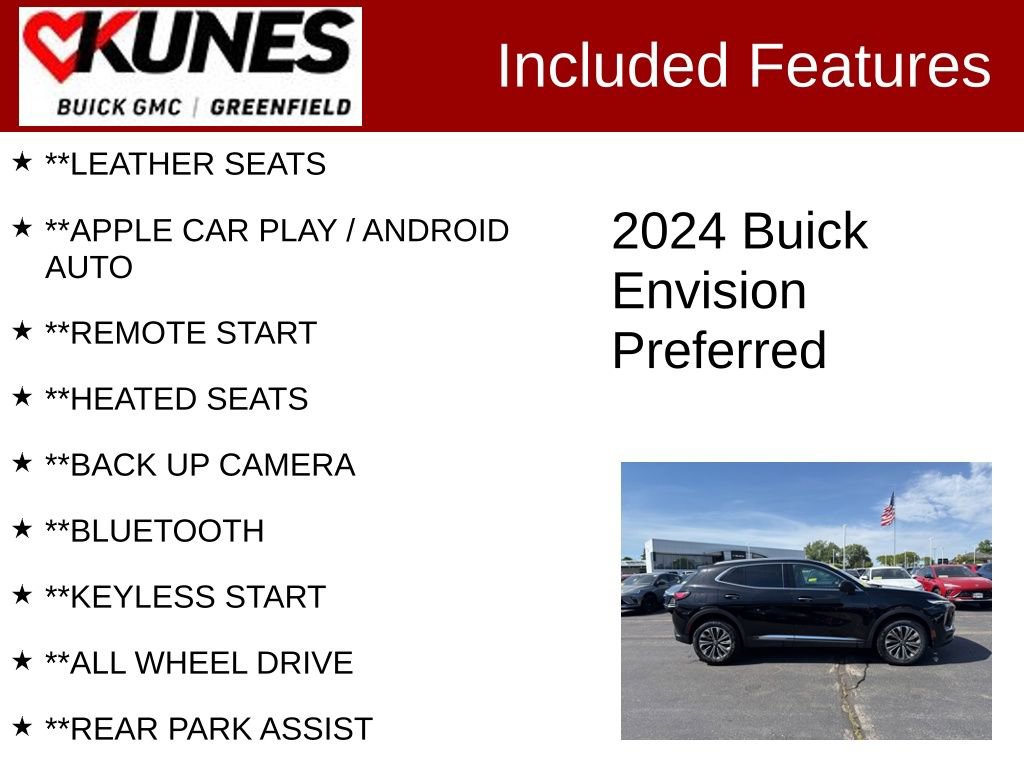 Used 2024 Buick Envision Preferred AWD/4WD image 2