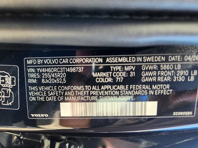 New 2026 Volvo XC60 T8 Plus w/ Climate Package AWD/4WD image 24
