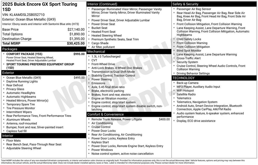 Used 2025 Buick Encore GX Sport Touring w/ Comfort Package FWD image 5