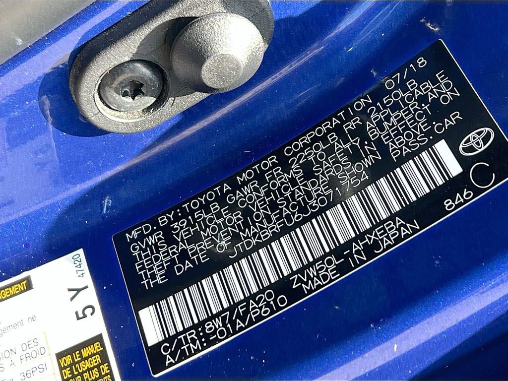 Used 2018 Toyota Prius Two w/ Prius Two Safety Plus Package image 29