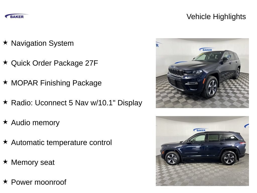 Used 2024 Jeep Grand Cherokee Limited 4xe w/ MOPAR Finishing Package AWD/4WD image 4