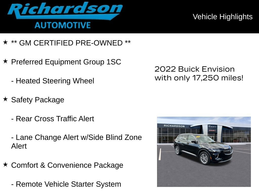 Certified 2022 Buick Envision Preferred image 12