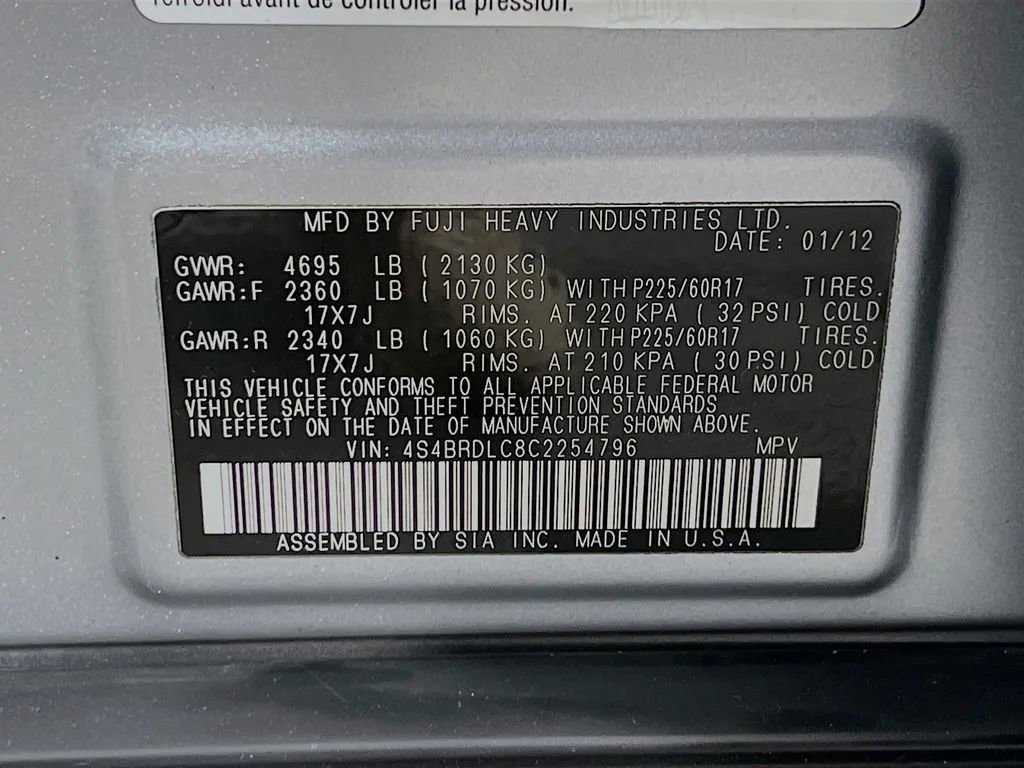 Used 2012 Subaru Outback 3.6R Limited image 34