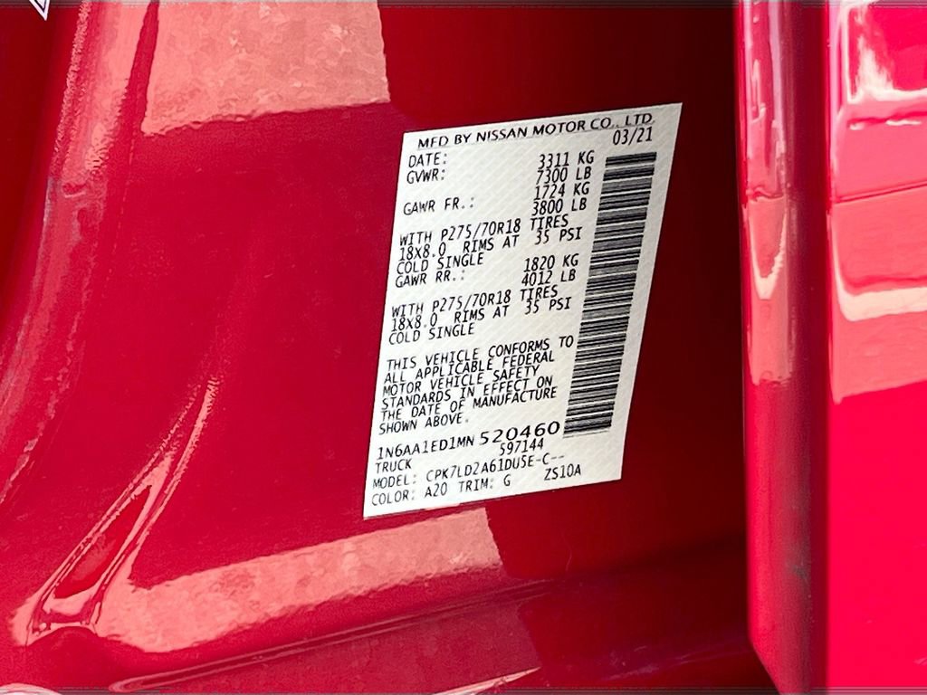 Used 2021 Nissan Titan PRO-4X w/ Pro-4x Utility Package image 30