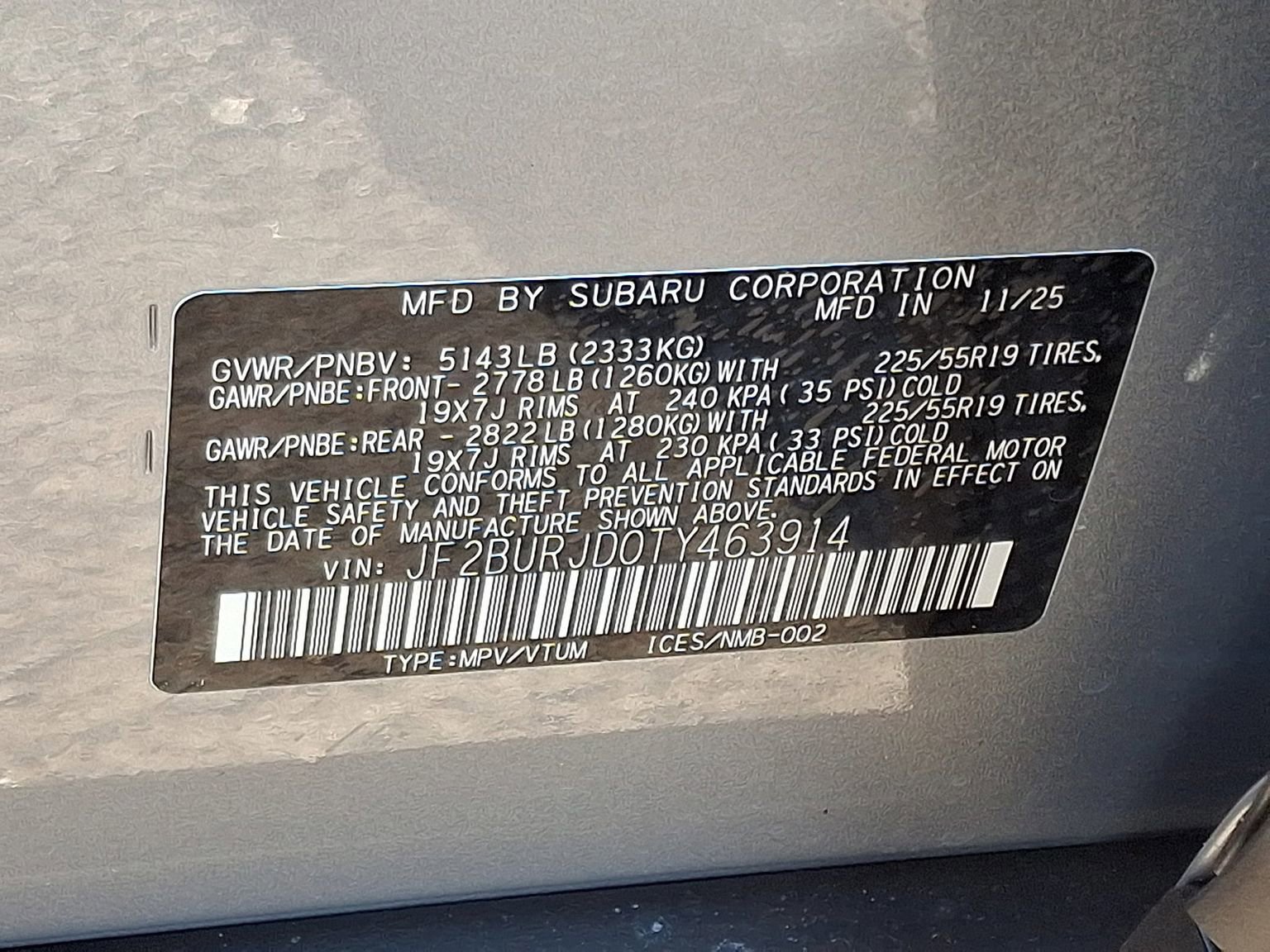 New 2026 Subaru Outback Touring XT image 12