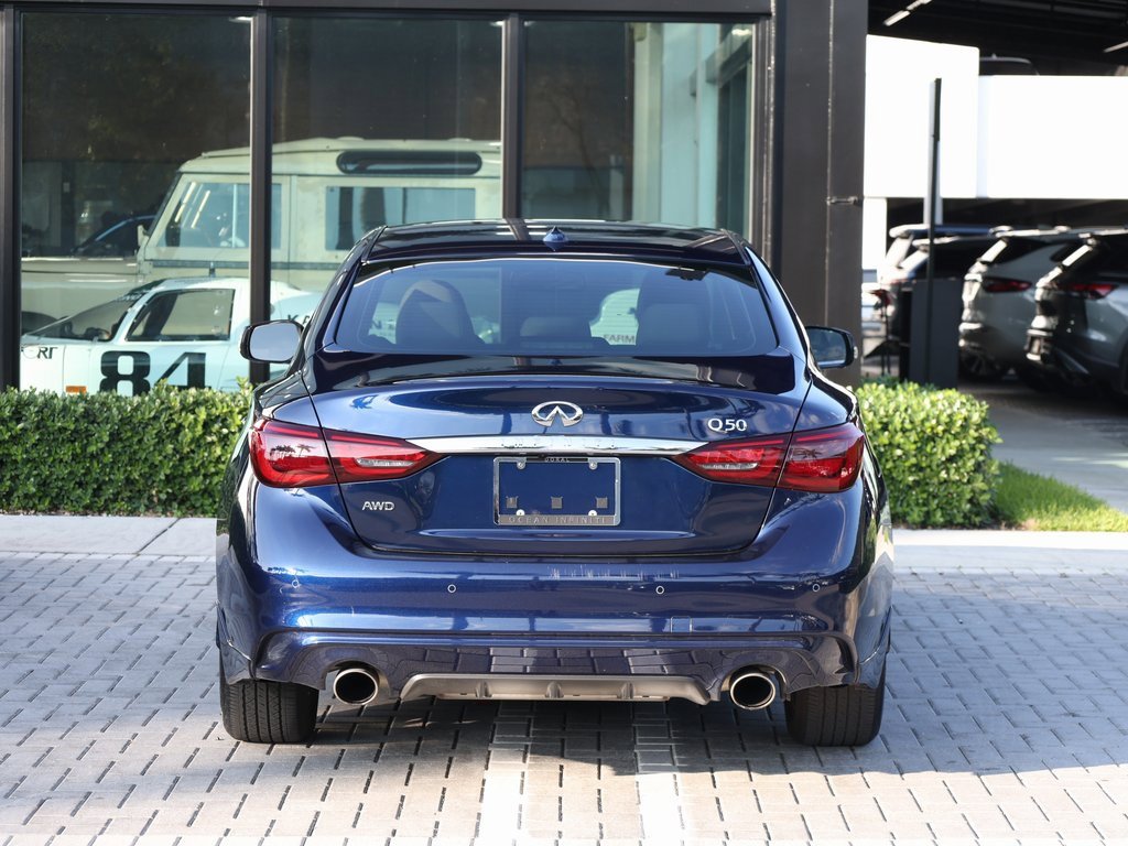 Used 2022 INFINITI Q50 Luxe w/ Cargo Package image 6