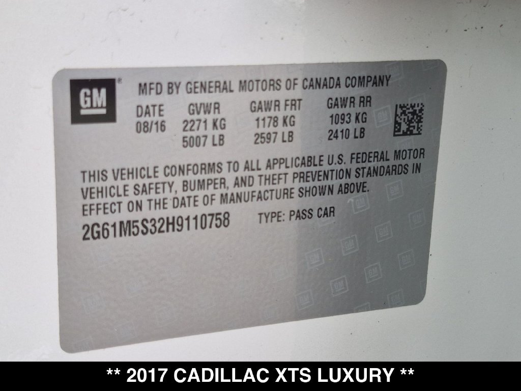 Used 2017 Cadillac XTS Luxury FWD image 29