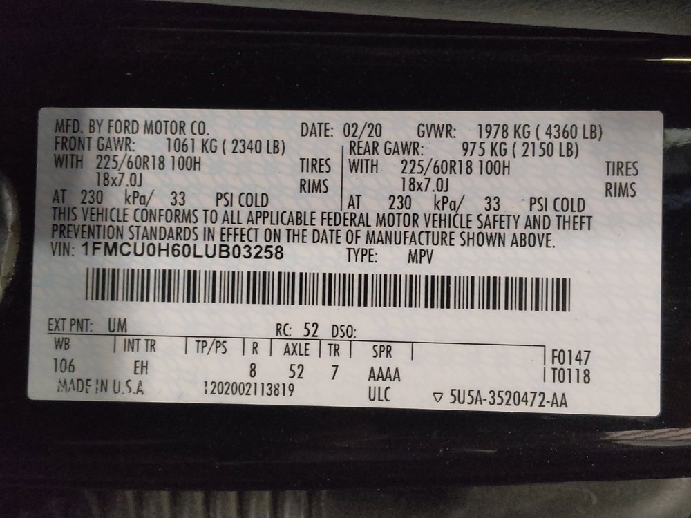 Used 2020 Ford Escape SEL FWD image 33