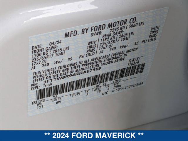New 2024 Ford Maverick Tremor w/ Tremor Off-Road Package AWD/4WD image 30