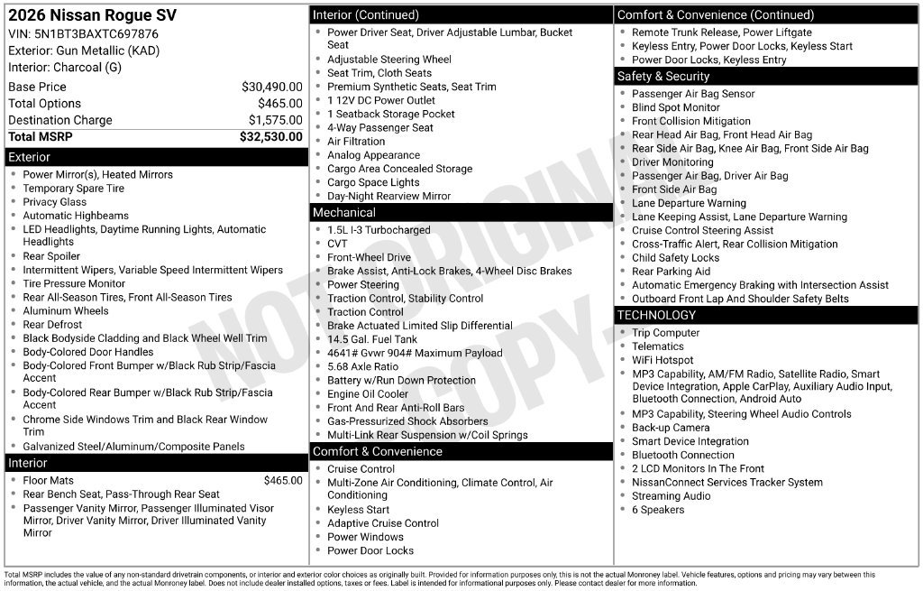 Certified 2026 Nissan Rogue SV FWD image 34