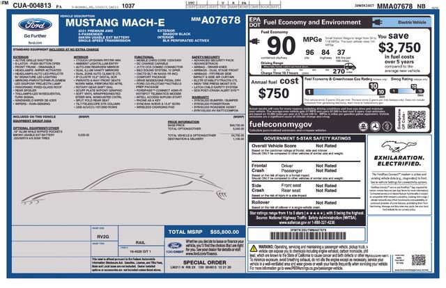 Used 2021 Ford Mustang Mach-E Premium AWD/4WD image 37