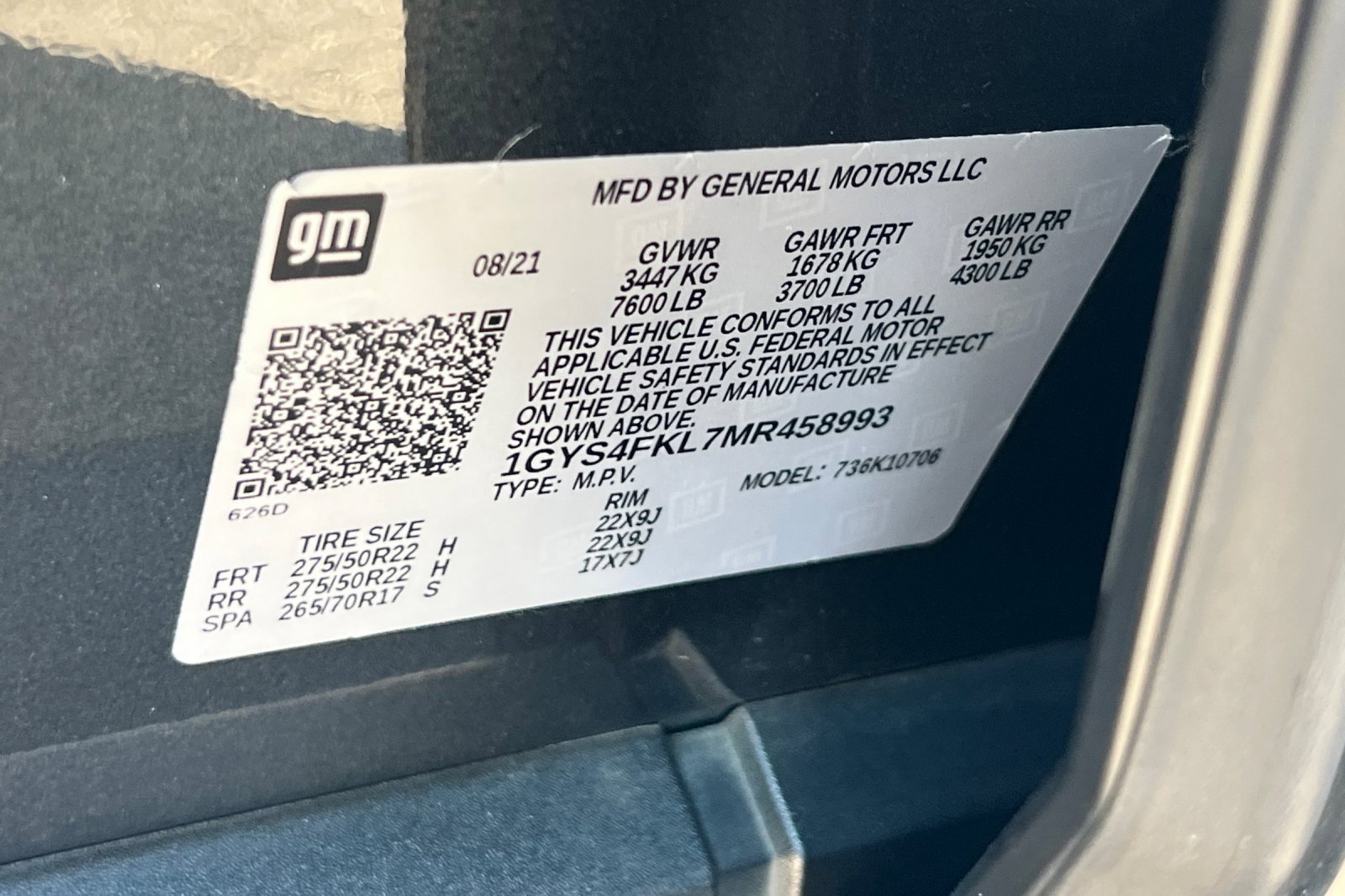 Used 2021 Cadillac Escalade Sport w/ Driver Assist Tech Package image 37