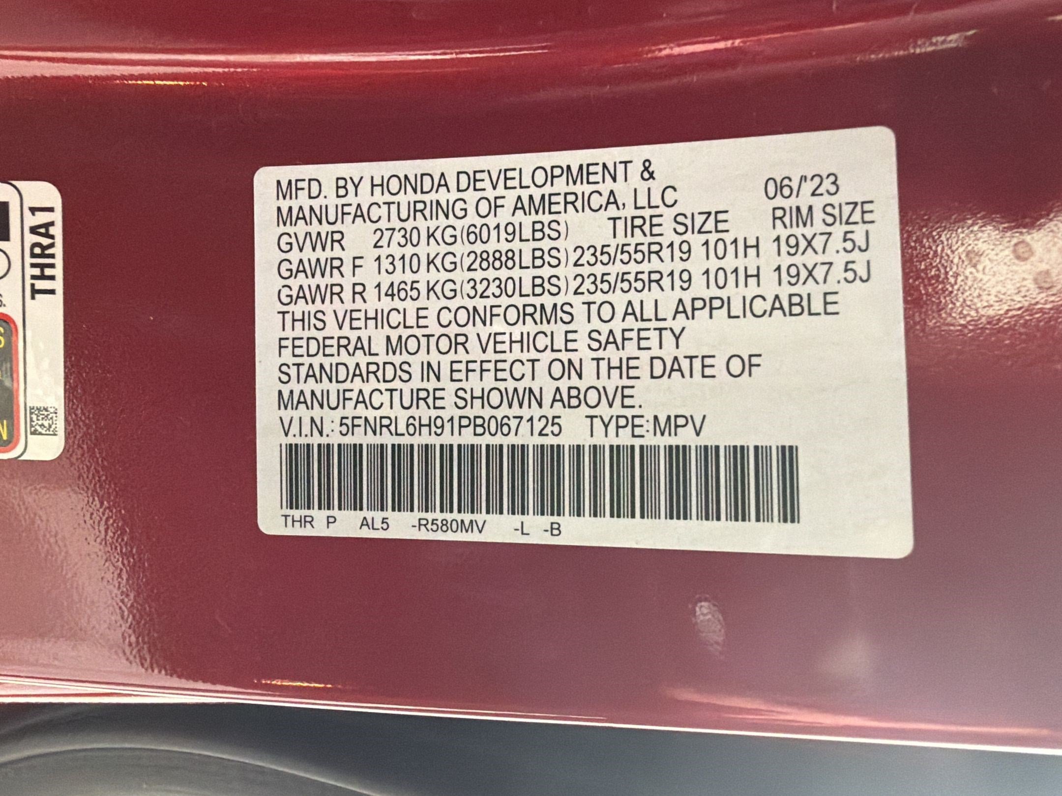 Certified 2023 Honda Odyssey Elite image 21