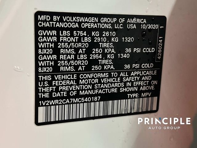 Used 2021 Volkswagen Atlas SE w/ Towing Package image 36