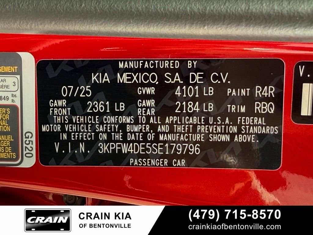 Certified 2025 Kia K4 GT-Line w/ GT-Line Sunroof Package FWD image 34