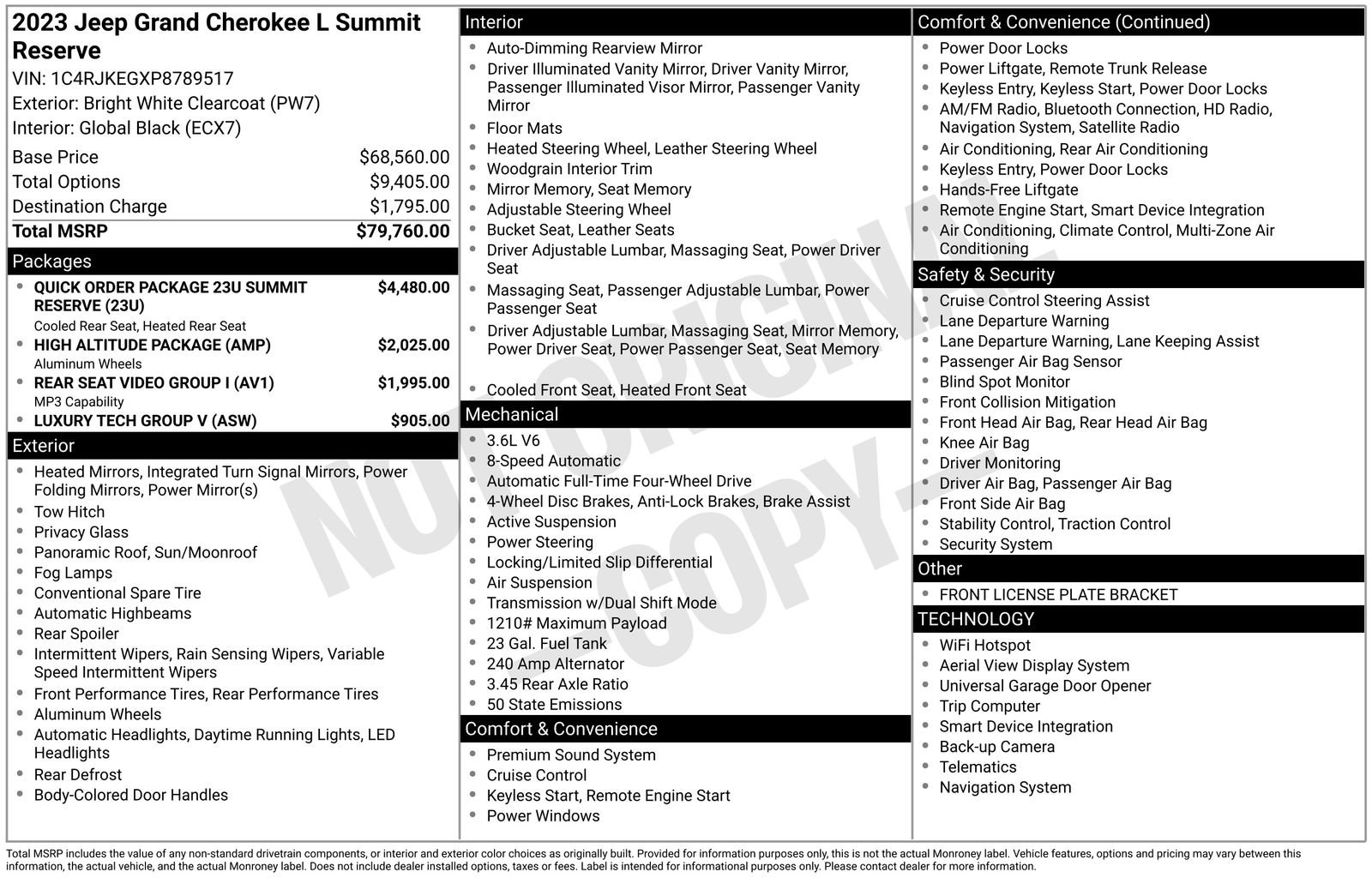 Used 2023 Jeep Grand Cherokee L Summit image 39