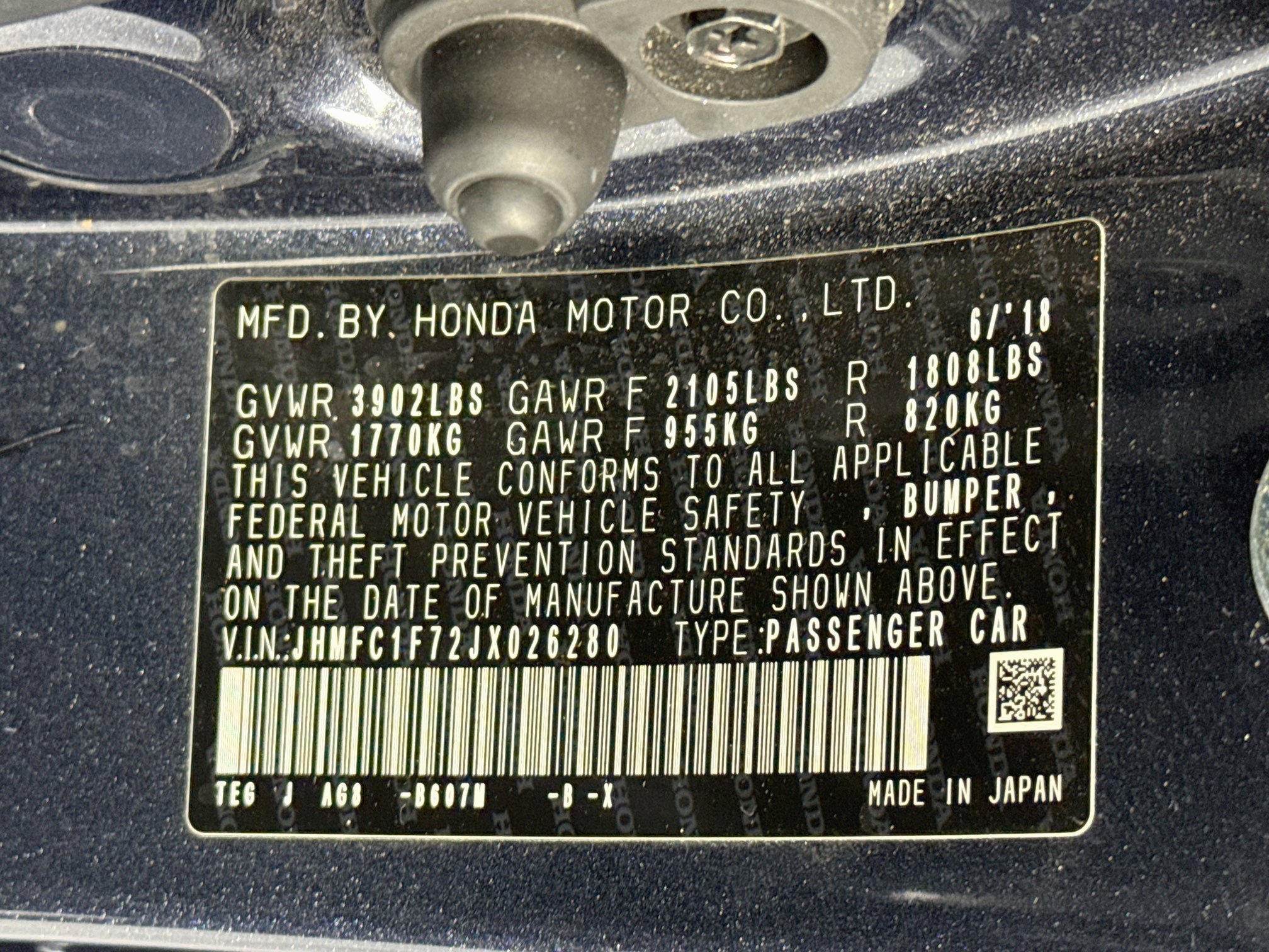 Certified 2018 Honda Civic EX-L image 31