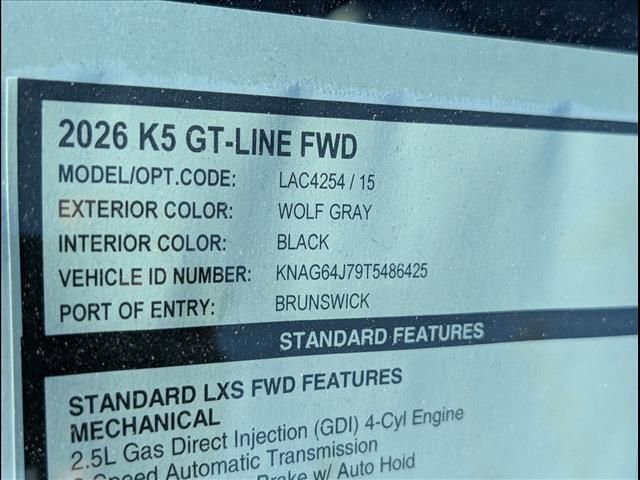 New 2026 Kia K5 GT-Line FWD image 14