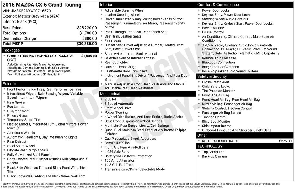 Used 2016 MAZDA CX-5 Grand Touring image 44