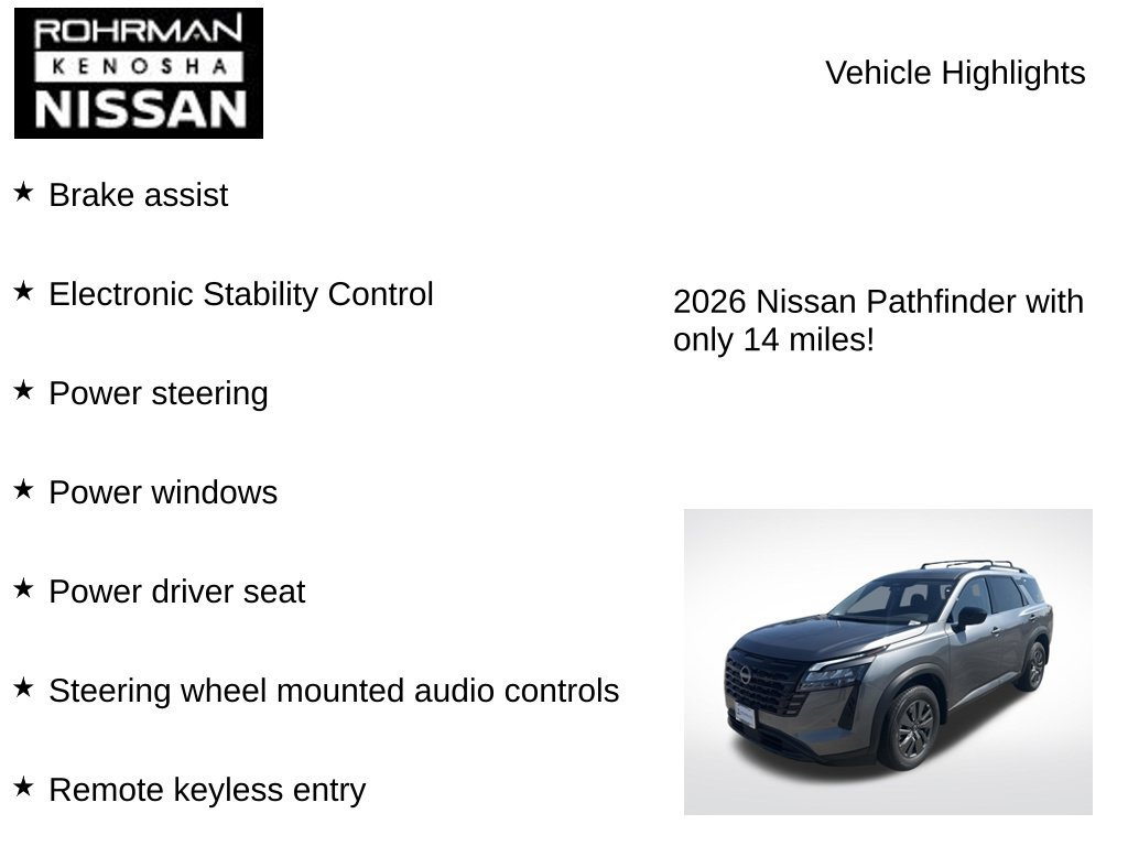 New 2026 Nissan Pathfinder SV AWD/4WD image 8